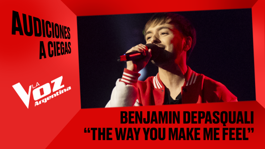 Benjamín Depasquali - "The way you make me feel" - Audiciones a ciegas - La Voz Argentina 2025