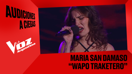 María San Dámaso - "Wapo traketero" - Audiciones a ciegas - La Voz Argentina 2025