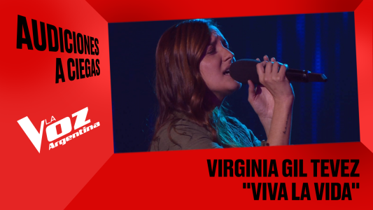Virginia Gil Tévez - "Viva la vida" - Audiciones a ciegas - La Voz Argentina 2025
