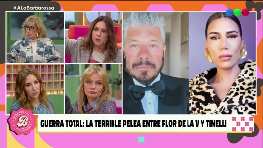 Guerra total: la pelea entre Flor de la V y Tinelli