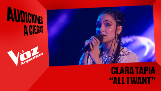 Clara Tapia - "All I want" - Audiciones a ciegas - La Voz Argentina 2025