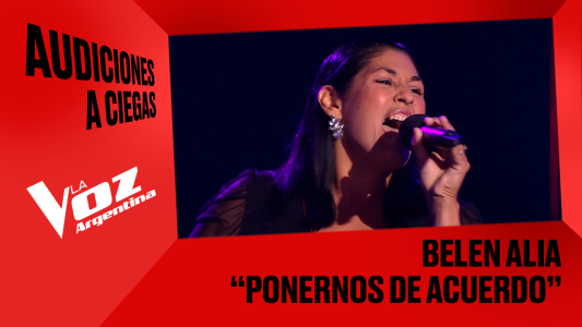 Belén Alia - " Ponernos de acuerdo " - Audiciones a ciegas - La Voz Argentina 2025