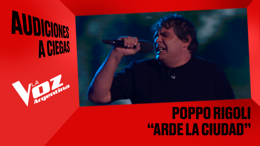 Poppo Rigoli - "Arde la ciudad" - Audiciones a ciegas - La Voz Argentina 2025