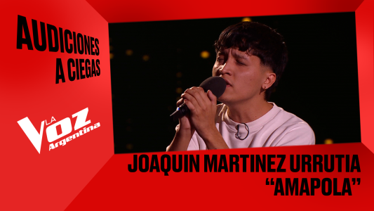 Joaquín Martínez Urrutia - "Amapola" - Audiciones a ciegas - La Voz Argentina 2025
