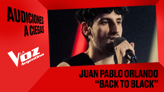 Juan Pablo Orlando - “Back to black” - Audiciones a ciegas - La Voz Argentina 2025