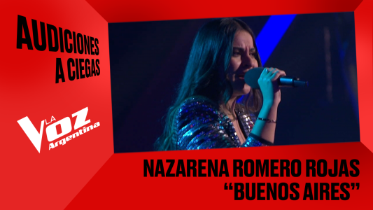 Nazarena Romero Rojas - "Buenos Aires" - Audiciones a ciegas - La Voz Argentina 2025