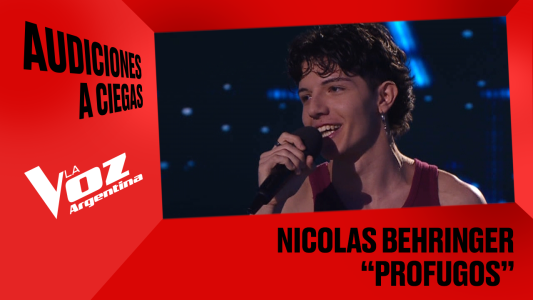 Nicolás Behringer - "Prófugos" - Audiciones a ciegas - La Voz Argentina 2025