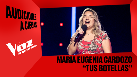 María Eugenia Cardozo - "Tus botellas" - Audiciones a ciegas - La Voz Argentina 2025