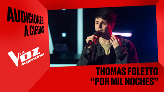Thomas Foletto - "Por mil noches" - Audiciones a ciegas - La Voz Argentina 2025