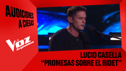 Lucio Casella - "Promesas sobre el bidet" - Audiciones a ciegas - La Voz Argentina 2025