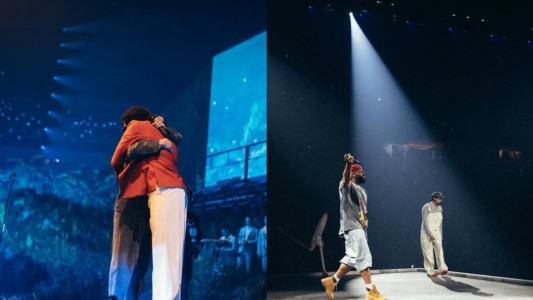 Eladio Carrion y Mora acompañaron a Bad Bunny en la Residencia