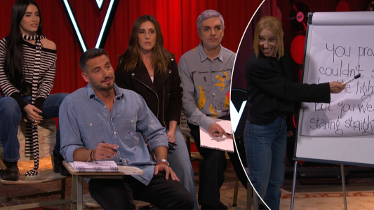 Juliana Gattas dio una clase de inglés para Nico Occhiato y toda La Voz Argentina 2025