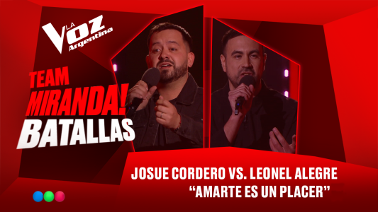 Josué Cordero vs. Leonel Alegre - “Amarte es un placer” - Batallas - La Voz Argentina 2025