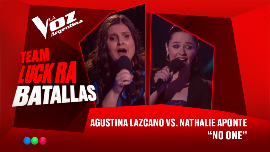 Agustina Lazcano vs. Nathalie Aponte - “No one” - Batallas - La Voz Argentina 2025