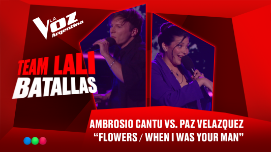 Ambrosio Cantú vs. María Paz Velázquez - "Flowers / When I was your man" - Batallas - La Voz Argentina 2025