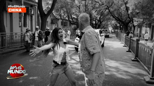 Momi Giardina casi es atropellada en su debut en Por el Mundo