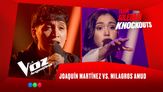 Joaquín Martínez vs. Milagros Amud - Team Soledad - Knockouts - La Voz Argentina 2025