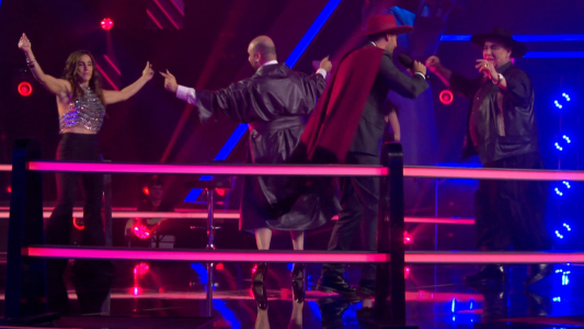 Nico Occhiato se vistió de gaucho y bailó chacarera con el Chaqueño Palavecino