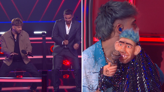 Nico Occhiato bailó al ritmo de Luck Ra y su títere