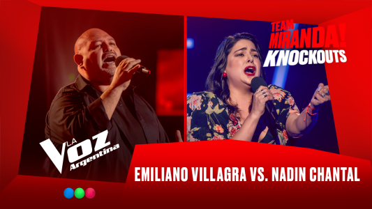 Emiliano Villagra vs. Nadin Chantal - Team Miranda! - Knockouts - La Voz Argentina 2025