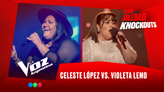 Celeste López vs. Violeta Lemo - Team Soledad - Knockouts - La Voz Argentina 2025