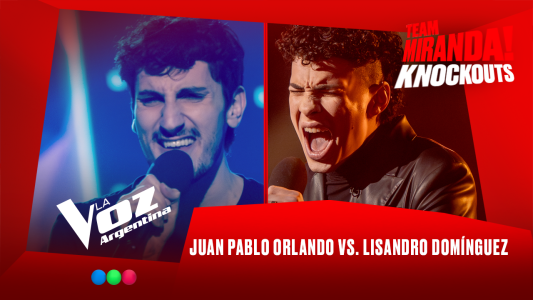 Juan Pablo Orlando vs. Lisandro Dominguez - Team Miranda! - Knockouts - La Voz Argentina 2025