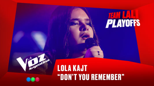 Lola Kajt - “Don’t you remember” - Team Lali - Playoffs - La Voz Argentina 2025