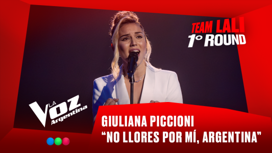 Giuliana Piccioni - “No llores por mí, Argentina” - Team Lali - 1° Round - La Voz Argentina 2025