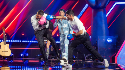 Jaime Muñoz boxeó con Nico Occhiato y casi lo manda a dormir de un nocaut