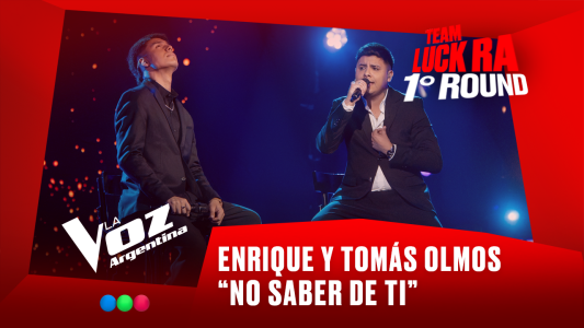 Enrique y Tomás Olmos - "No saber de ti" - Team Luck Ra - 1° Round - La Voz Argentina 2025