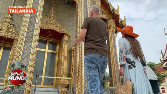 Marley y Flor de la V conocieron el Gran Palacio Real de Bangkok