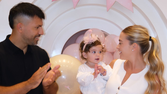 La emoción de Sofía Calzetti por el primer cumpleaños de su hija con el Kun Agüero