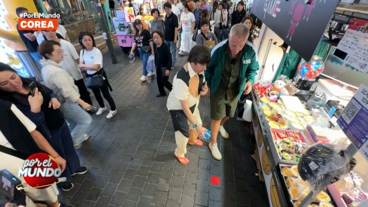 Marley y Robertito Funes hicieron una competencia del Juego del Calamar