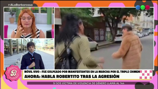 el descargo de robertito tras la agresion en la marcha
