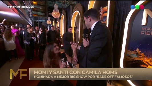 Momi Giardina sufrió una divertida caída en la alfombra roja: "Tengo una fuerte retención de líquidos"