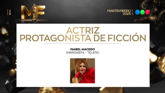 Mejor actriz protagonista de ficción: Isabel Macedo