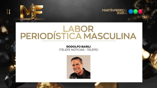 Mejor labor periodística masculina: Rodolfo Barili