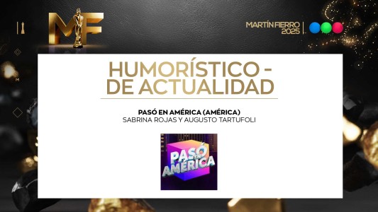 Mejor programa humorístico/de actualidad: Pasó en América