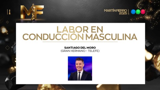 Mejor labor en conducción masculina: Santiago del Moro
