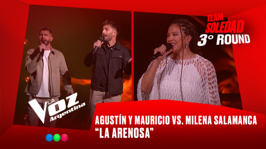 Milena Salamanca vs. Agustín Carletti y Mauricio Tarantola - "La arenosa" - Team Soledad - 3° Round - La Voz Argentina 2025