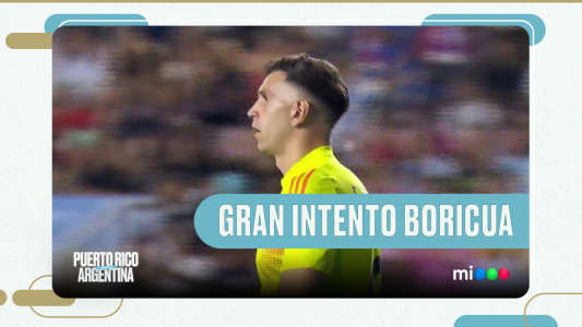 Casi le hacen un gol desde mitad de cancha a Dibu Martínez - Puerto Rico vs. Argentina