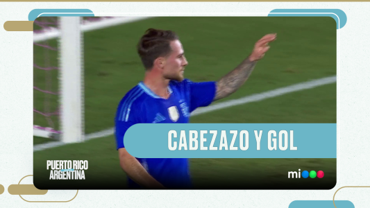Cabezazo de Mac Allister para el 1 a 0 - Puerto Rico vs. Argentina
