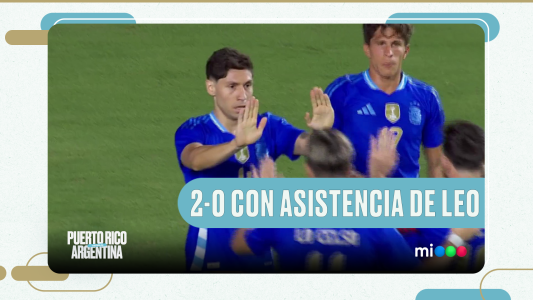 La empaló Messi y Montiel puso el 2 a 0 - Puerto Rico vs. Argentina