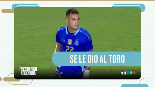 Lautaro Martínez tuvo su gol en el 5 a 0 - Puerto Rico vs. Argentina