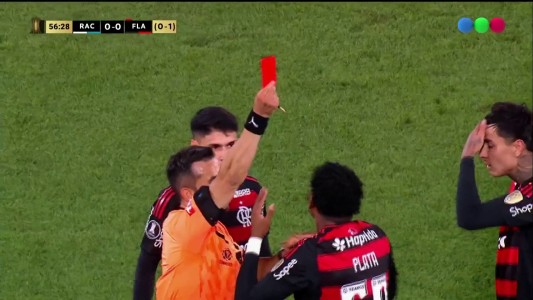Racing vs. Flamengo: Marcos Rojo hizo que expulsen a Gonzalo Plata - Libertadores 2025