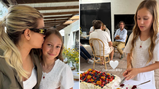 Así fue la primera comunión de Malaika, la hija de Zaira Nara