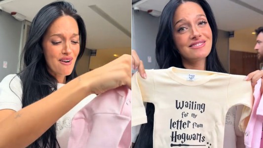 Video | Oriana Sabatini se emocionó con un regalo único para su futura bebé
