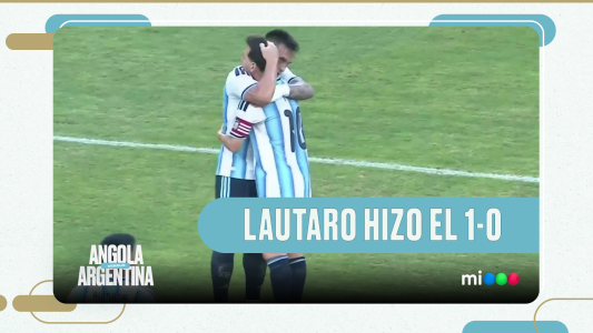 Gol de Lautaro Martínez al cierre del primer tiempo - Angola vs. Argentina