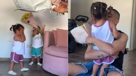 Thiago Medina sorprendió a sus hijas con un tierno regalo después del accidente