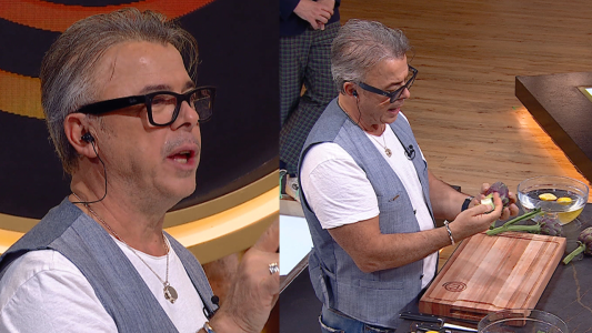 Donato de Santis pidió a la carta y dio una masterclass de alcauciles